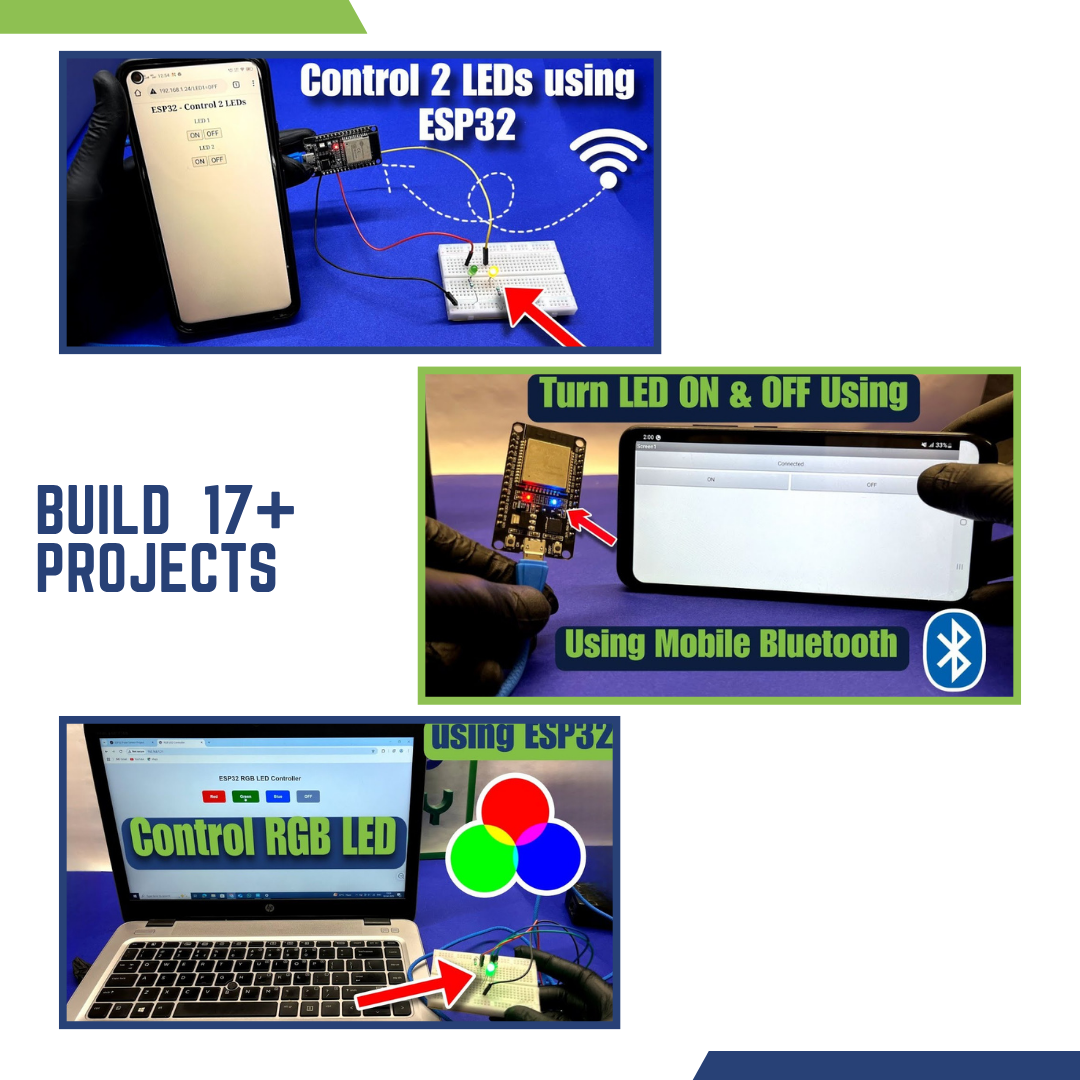 IoT & Home Automation Kit | 17+ DIY Projects | Compatible with ESP32 - For Class 7-10