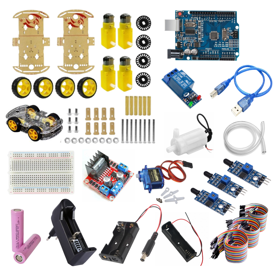 DIY Fire Fighting Robot Kit - Arduino compatible