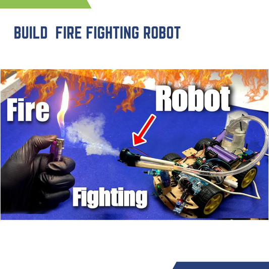 DIY Fire Fighting Robot Kit - Arduino compatible